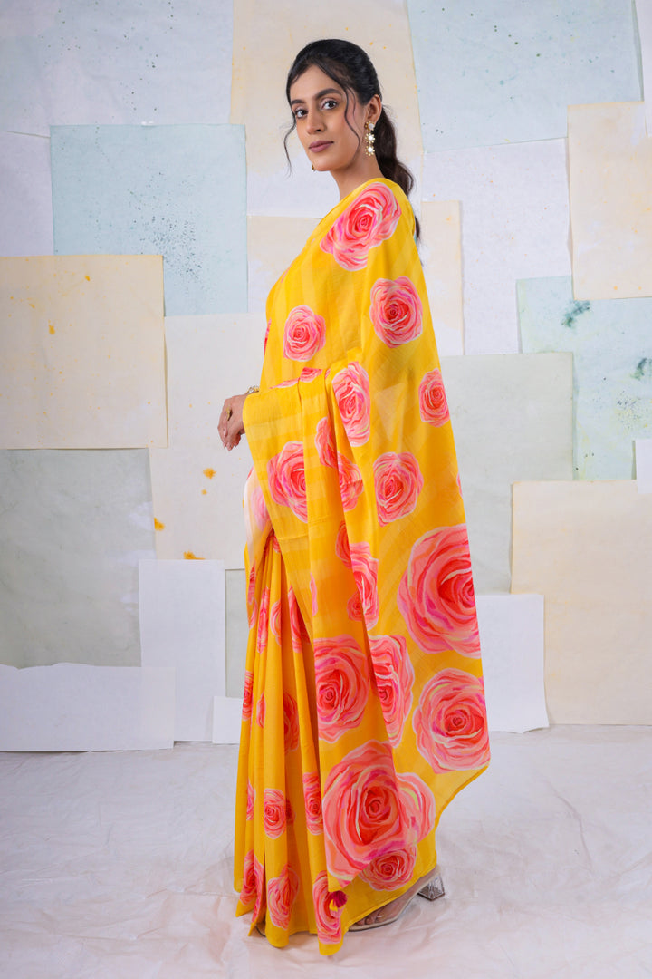 Mango bella rose saree