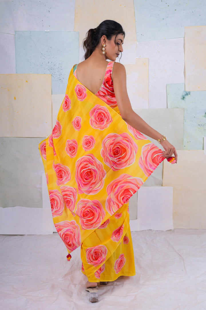 Mango bella rose saree