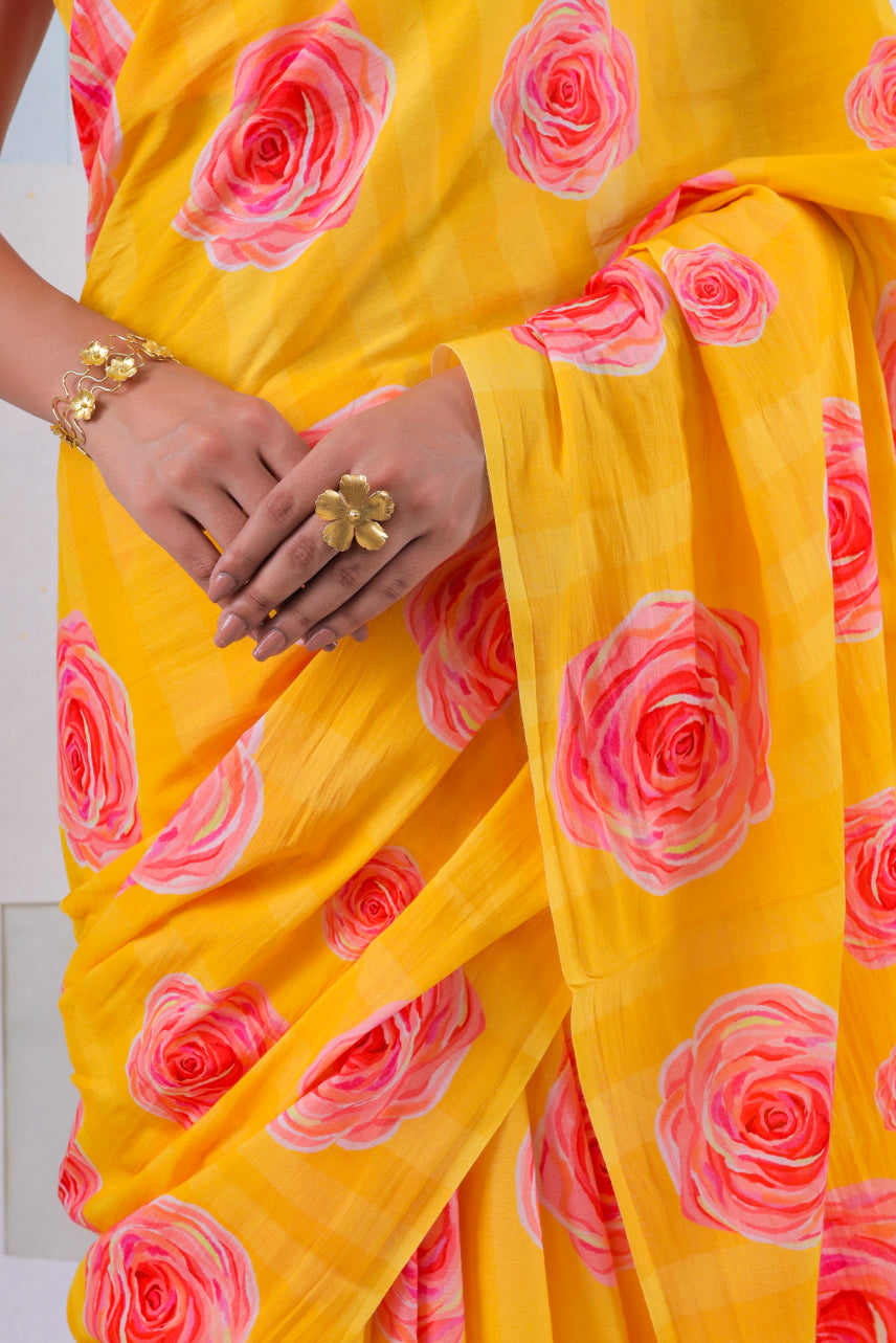 Mango bella rose saree