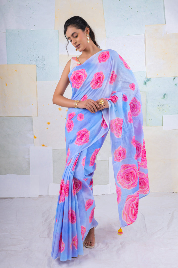 Hana bella rose saree