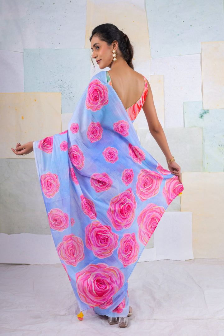 Hana bella rose saree