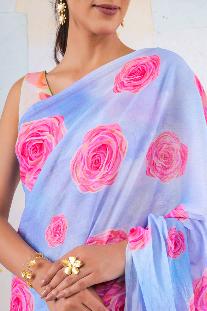 Hana bella rose saree