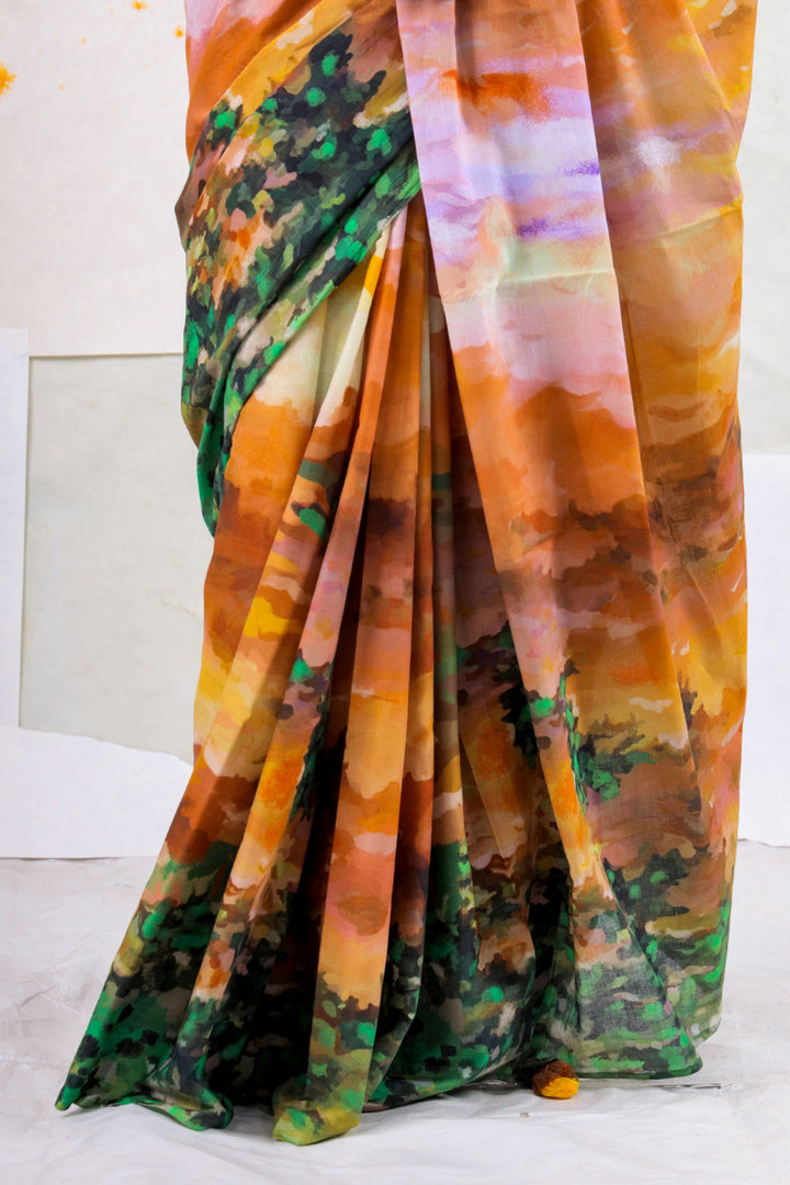 Lush Butterscaoe saree