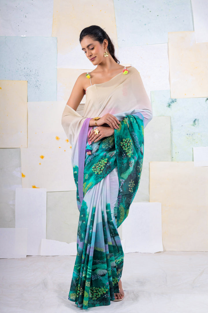 Embrald Bella donna saree