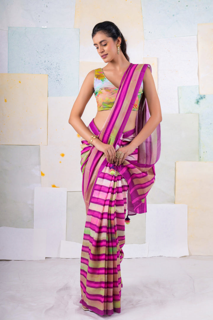 Stripe Liana saree