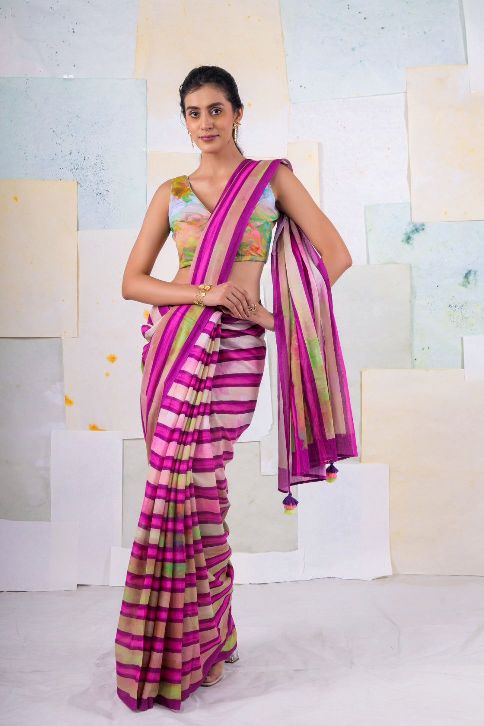 Stripe Liana saree