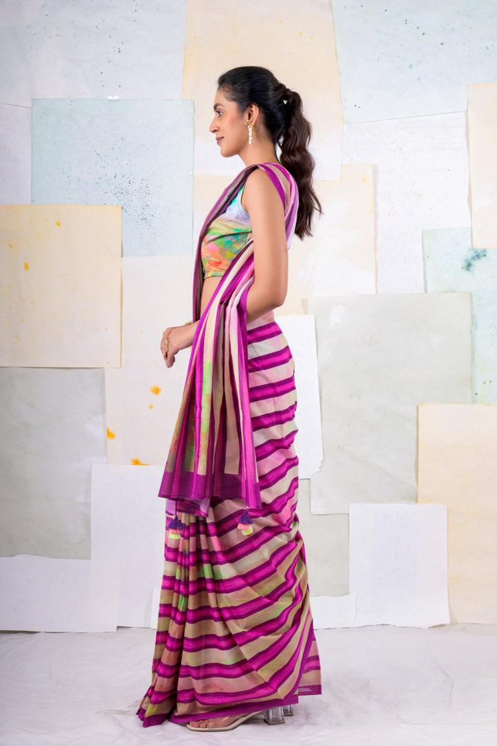 Stripe Liana saree