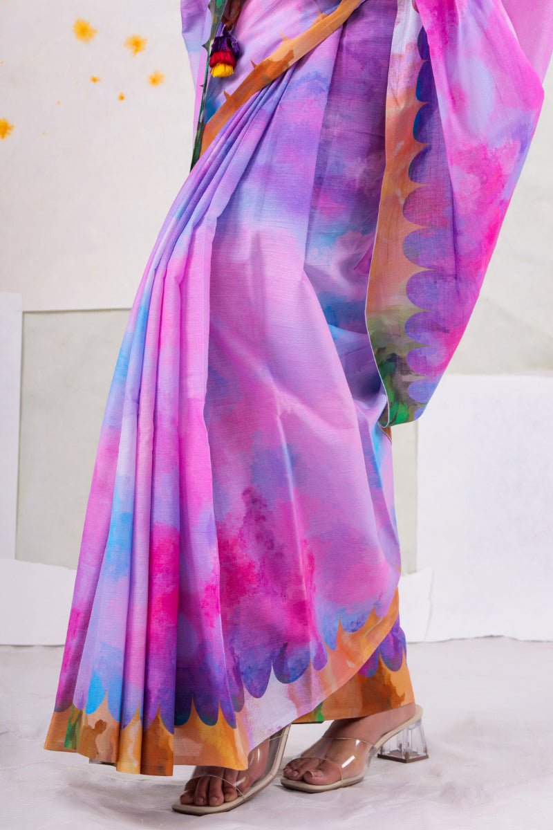 Candy fox glove saree