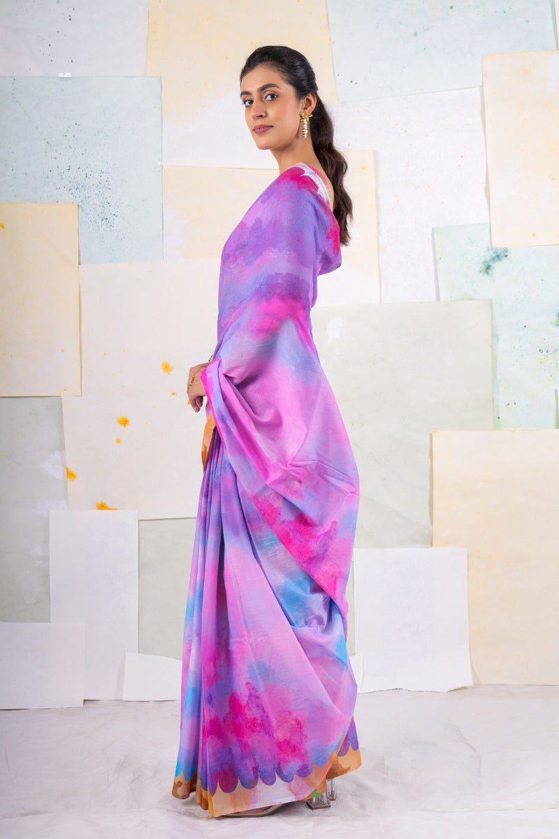 Candy fox glove saree