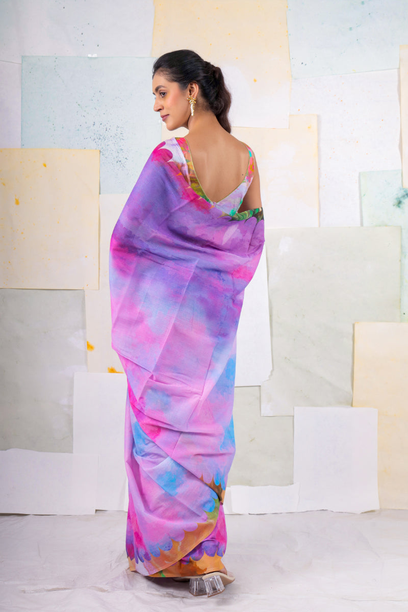 Candy fox glove saree