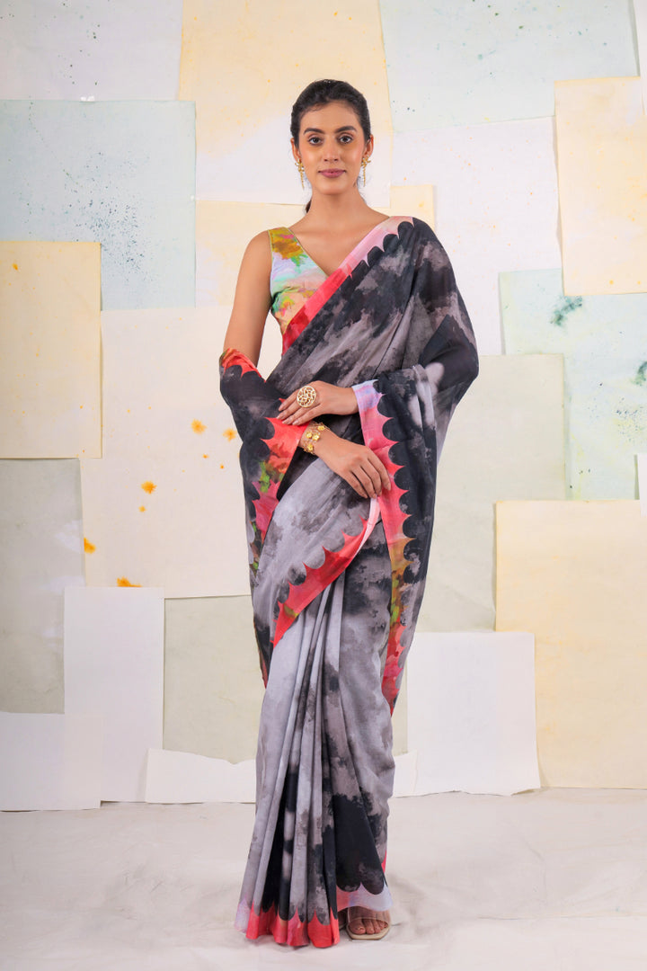 Dark evanthe saree