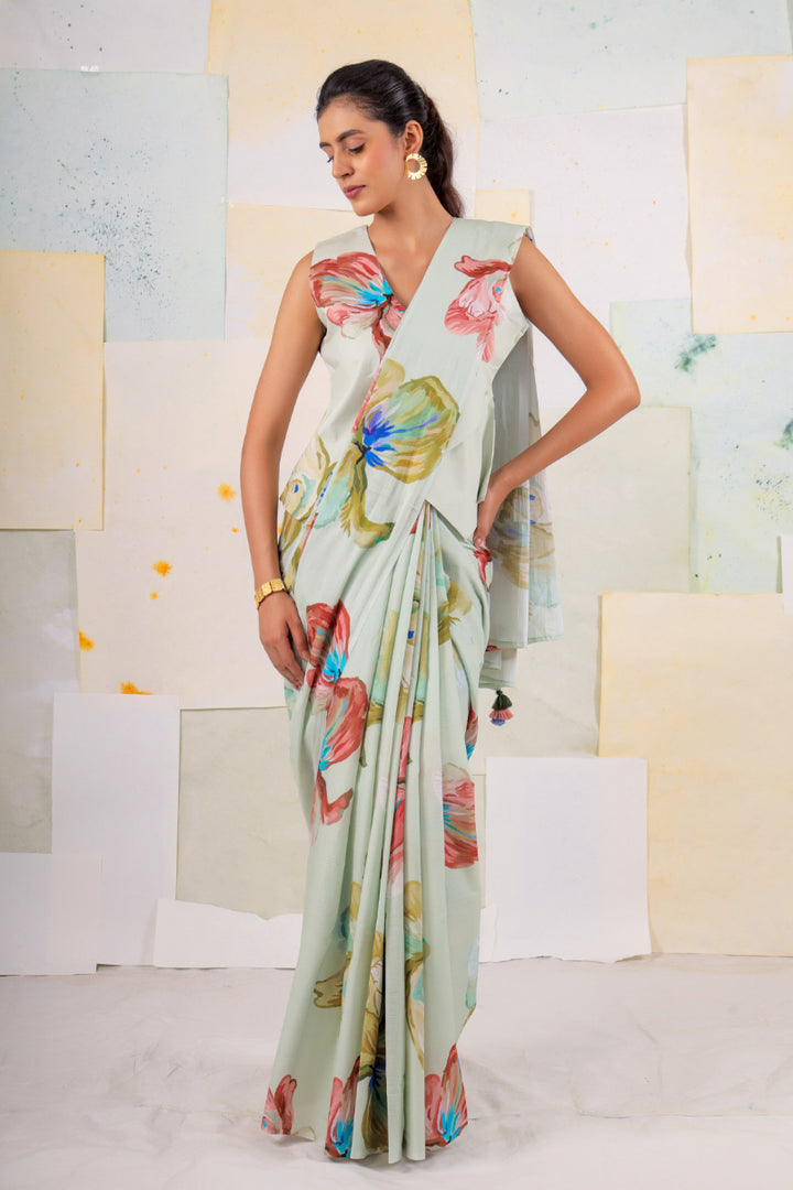 Mint Ram's rose saree