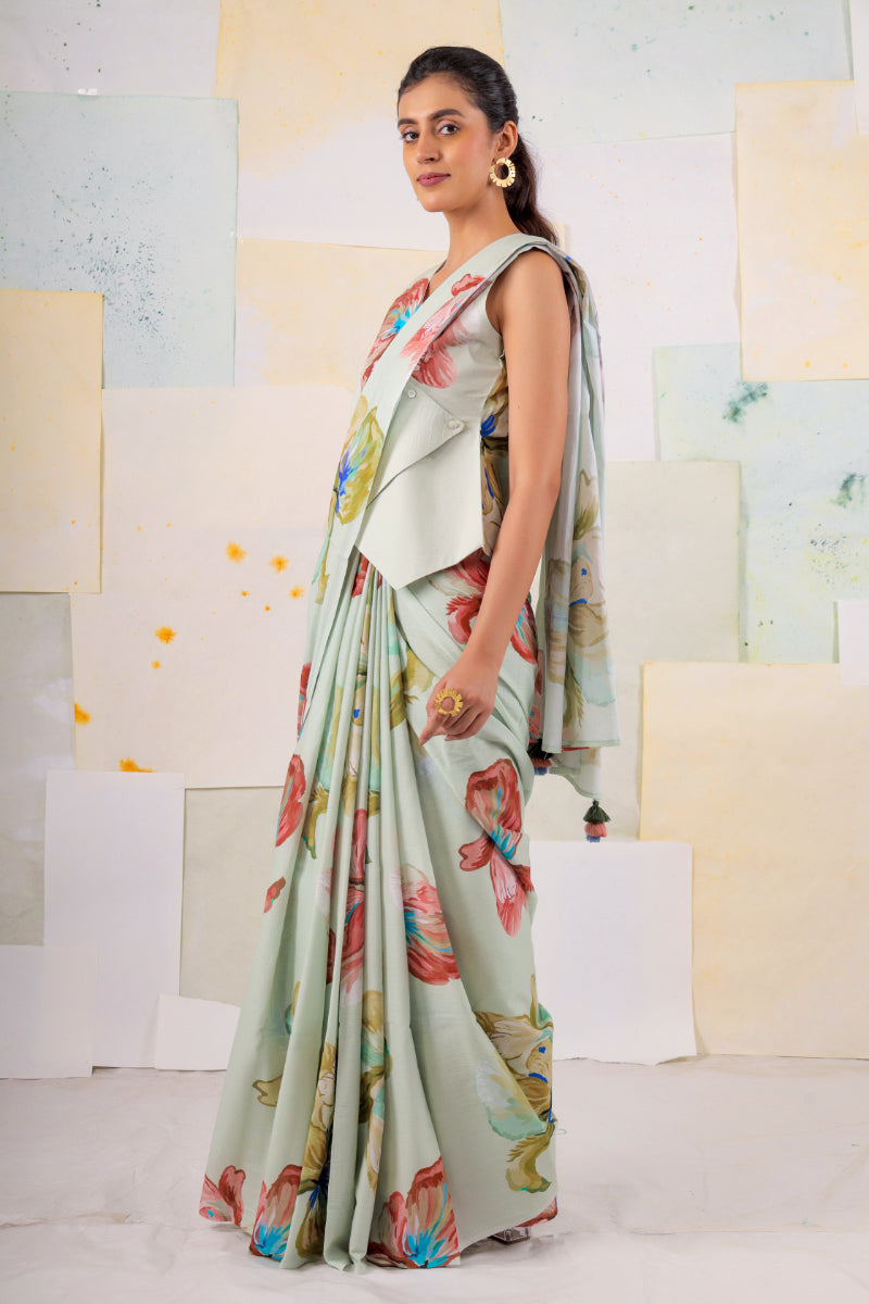 Mint Ram's rose saree