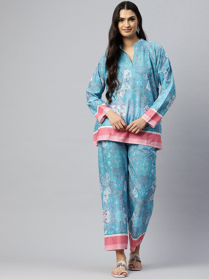 Jalajh Ajarak Kurta Set