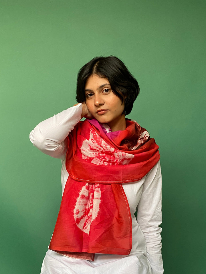 Buta Buti Bandhani Printed Cotton Scarf