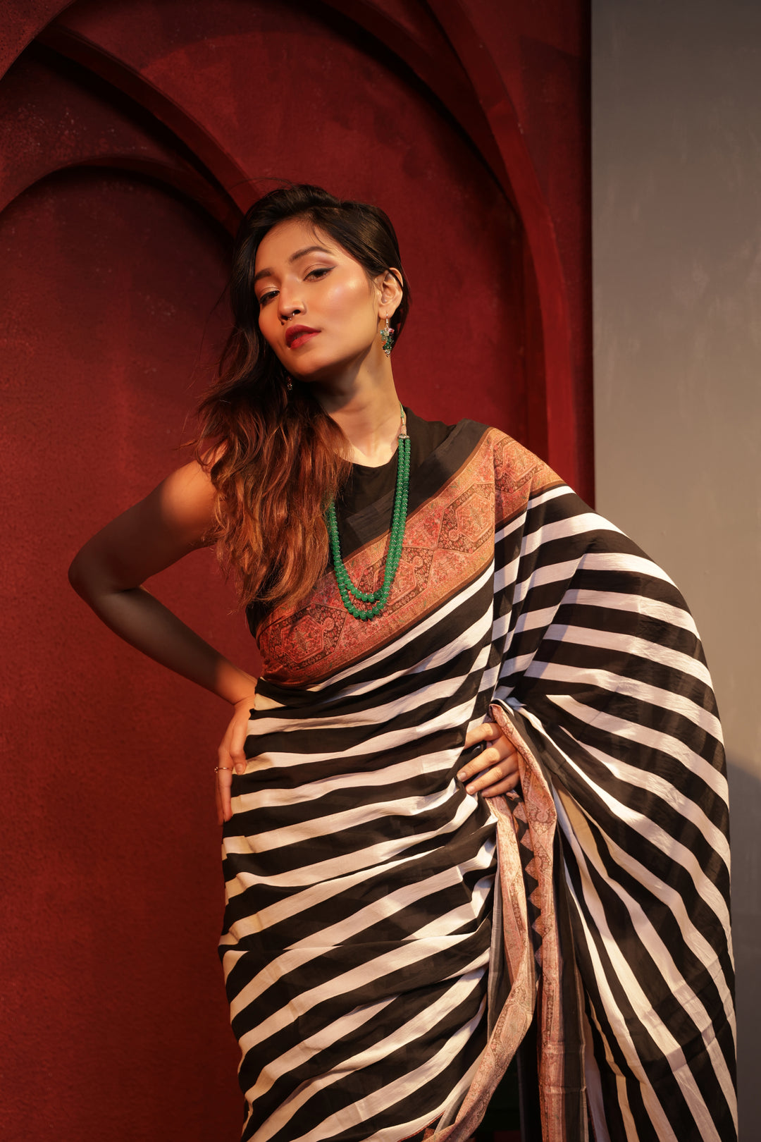 Zebra saree