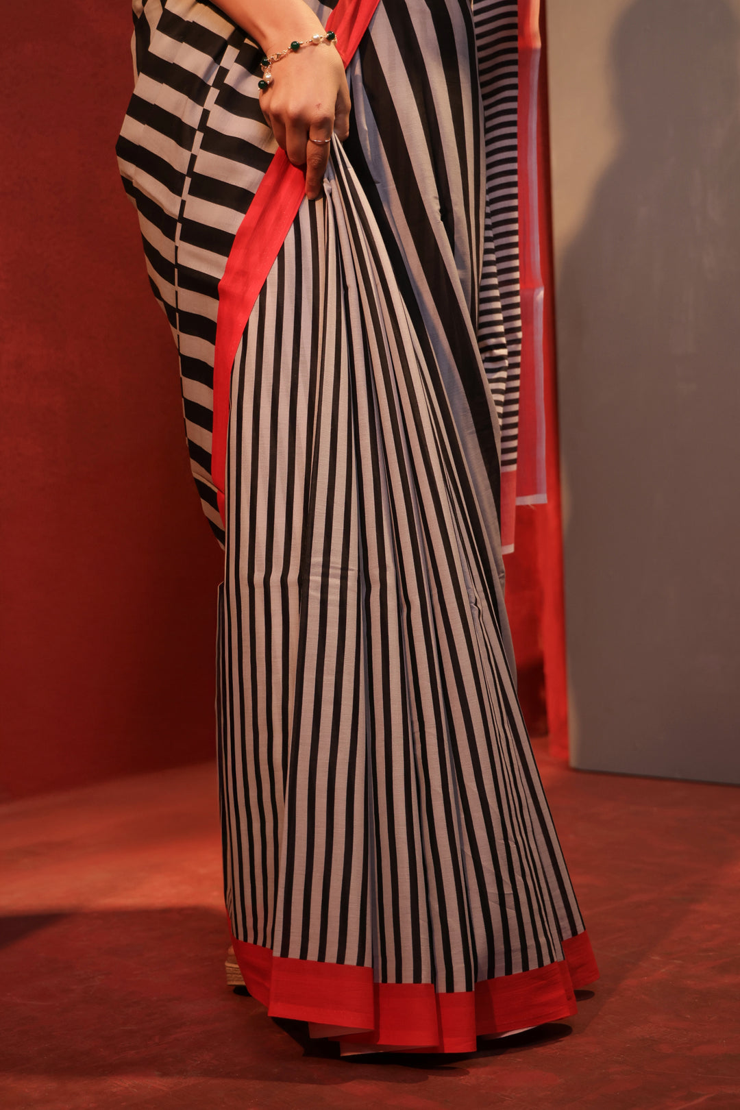 Zebra crossing saree