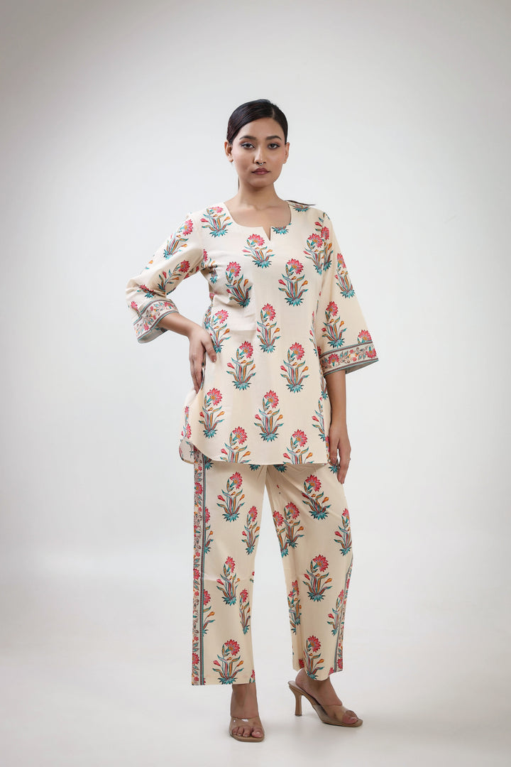 Floral buta printed coordset