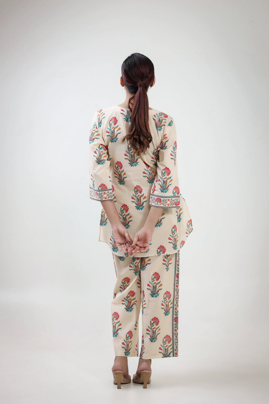 Floral buta printed coordset