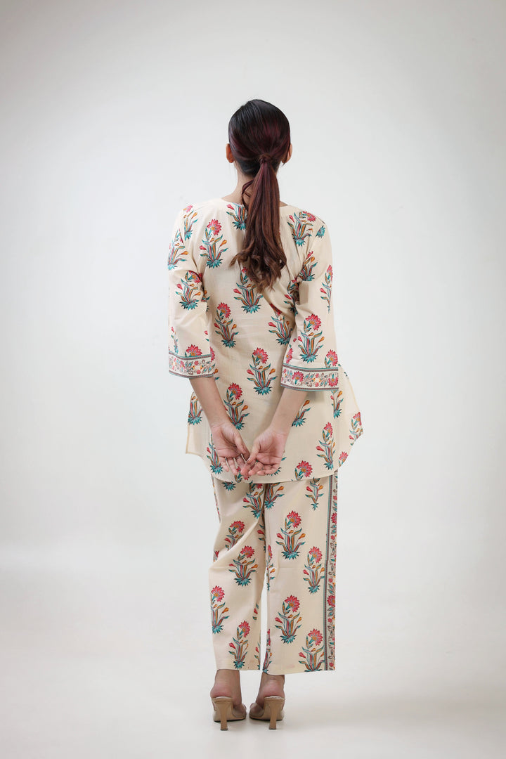 Floral buta printed coordset