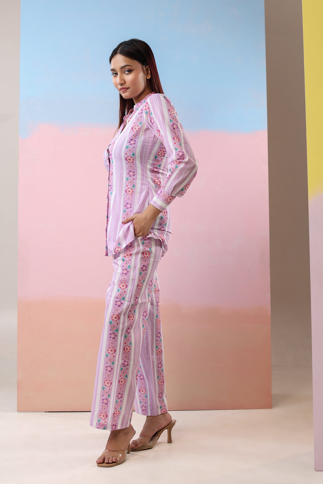 Messey motifs printed coordset