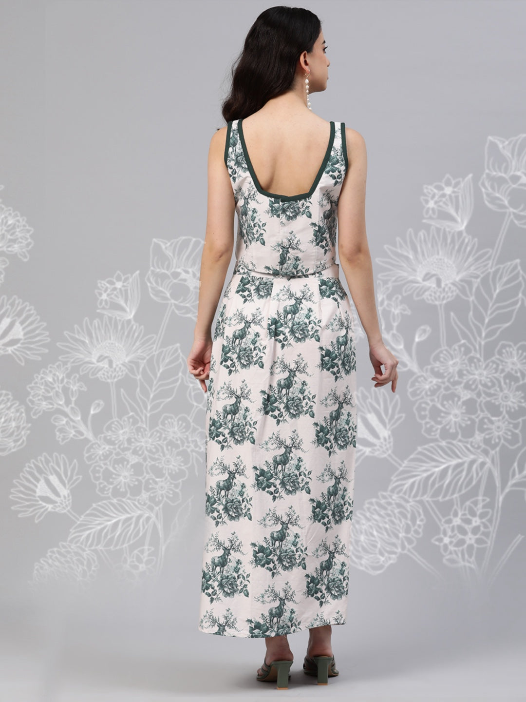 Toile printed corset style Coordset