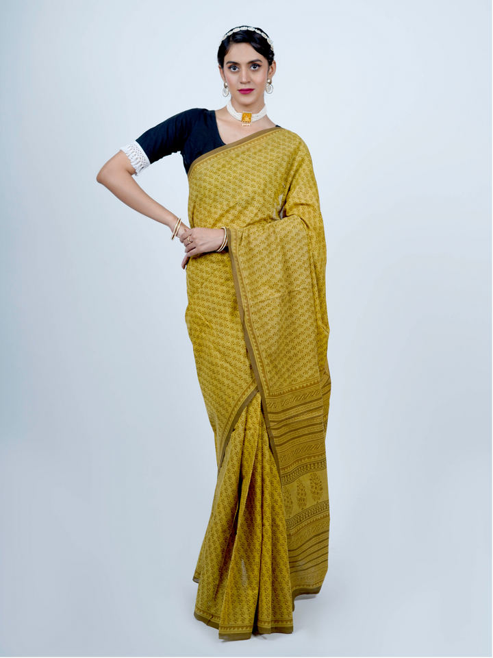 Buta Buti Ethnic Printed Hand Block Printed Saree