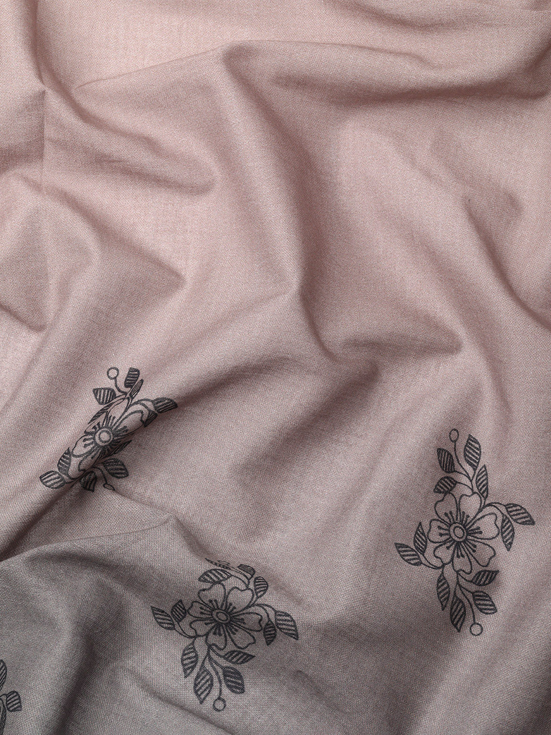 Buta Buti Multi Colour Floral Printed Pure Cotton Saree With Unstitched Blouse And Lace