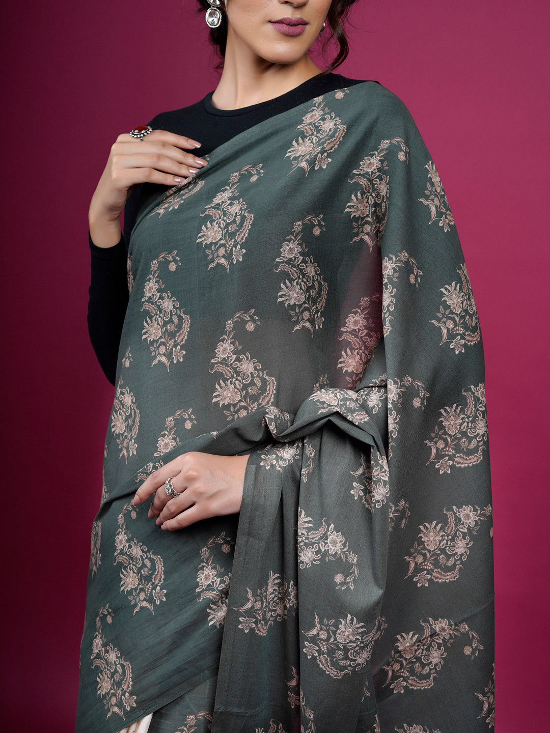 Chintz Floral Paisley Saree