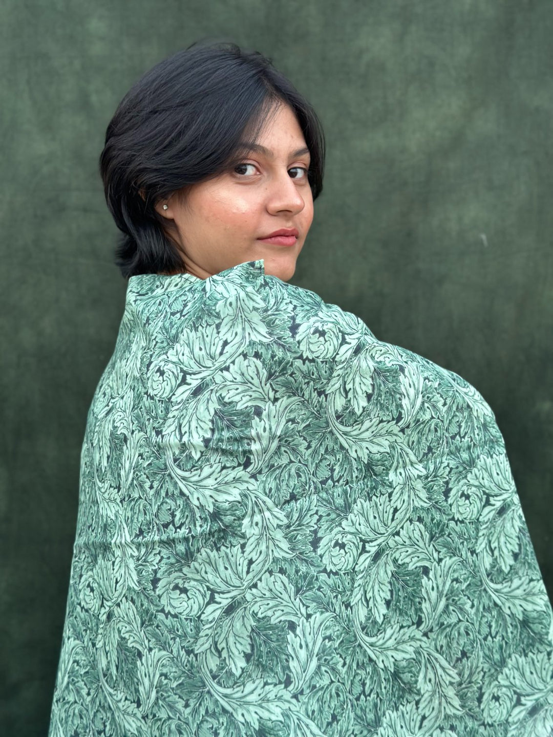 Buta Buti Floral Printed Cotton Scarf