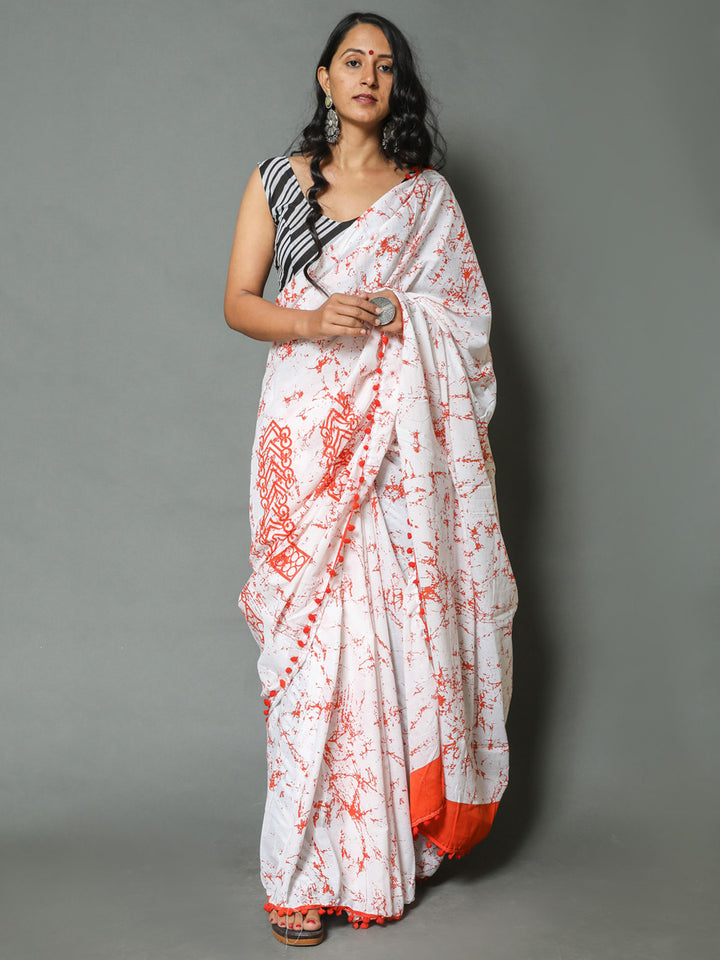 Buta Buti Batik Pure Cotton Saree