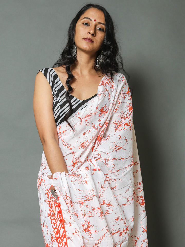 Buta Buti Batik Pure Cotton Saree